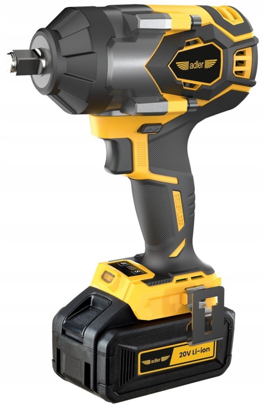 ADLER AKUMULATOROWY KLUCZ UDAROWY AKU-900K 900Nm 1/2" 3410.7