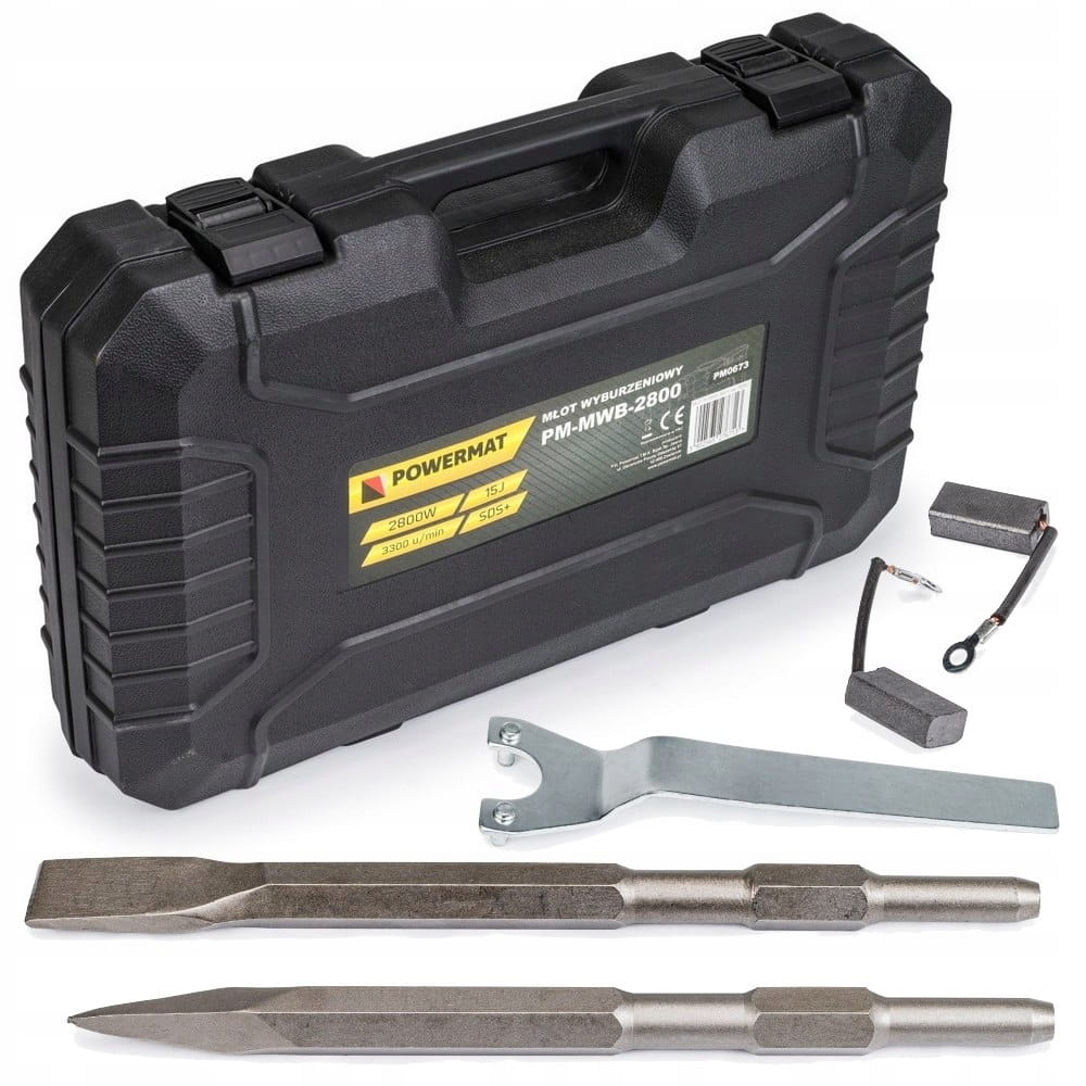 Młot wyburzeniowy Powermat PM-MWB-2800 15 J 2800 W