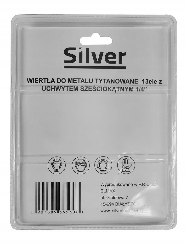 Wiertła DO metalu zestaw 13 HEX HSS 1,5-6,5 Tytan