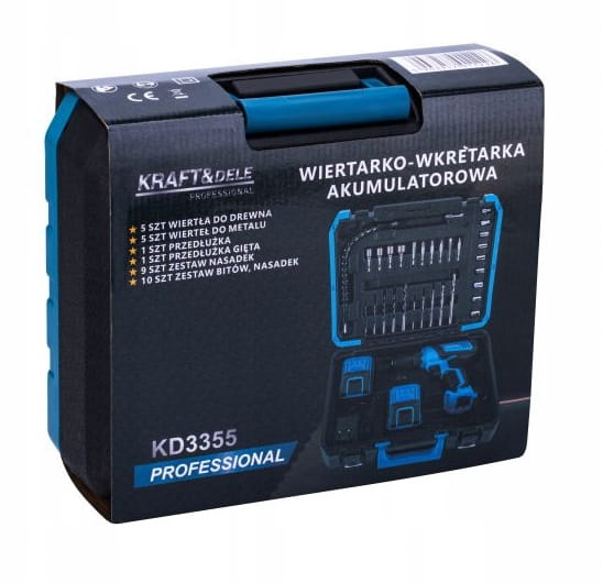 Wkrętarka Kraft&Dele zasilanie akumulatorowe 20 V KD3355