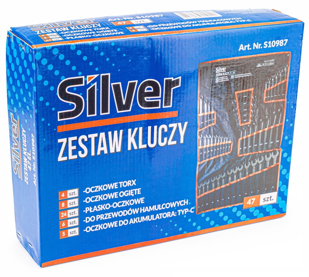 Klucze płasko-oczkowe SilverTools S10987
