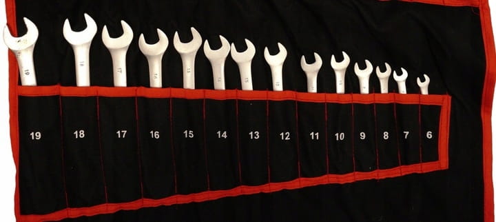 Klucze płasko-oczkowe SilverTools S10987