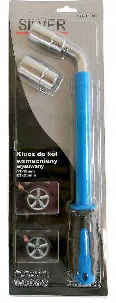 KLUCZ DO KÓŁ TELESKOPOWY 17 19 21 23 NASADKI TYP L
