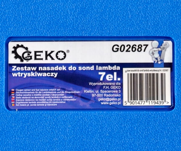 Zestaw nasadek do sond lambda i wtryskiwaczy Geko G02687