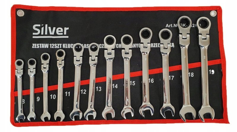 Klucze płasko-oczkowe SilverTools Sk-012-03