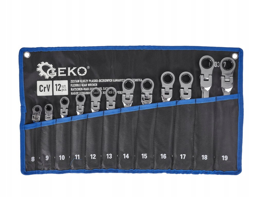 Zestaw kluczy płasko-oczkowych Geko G10337