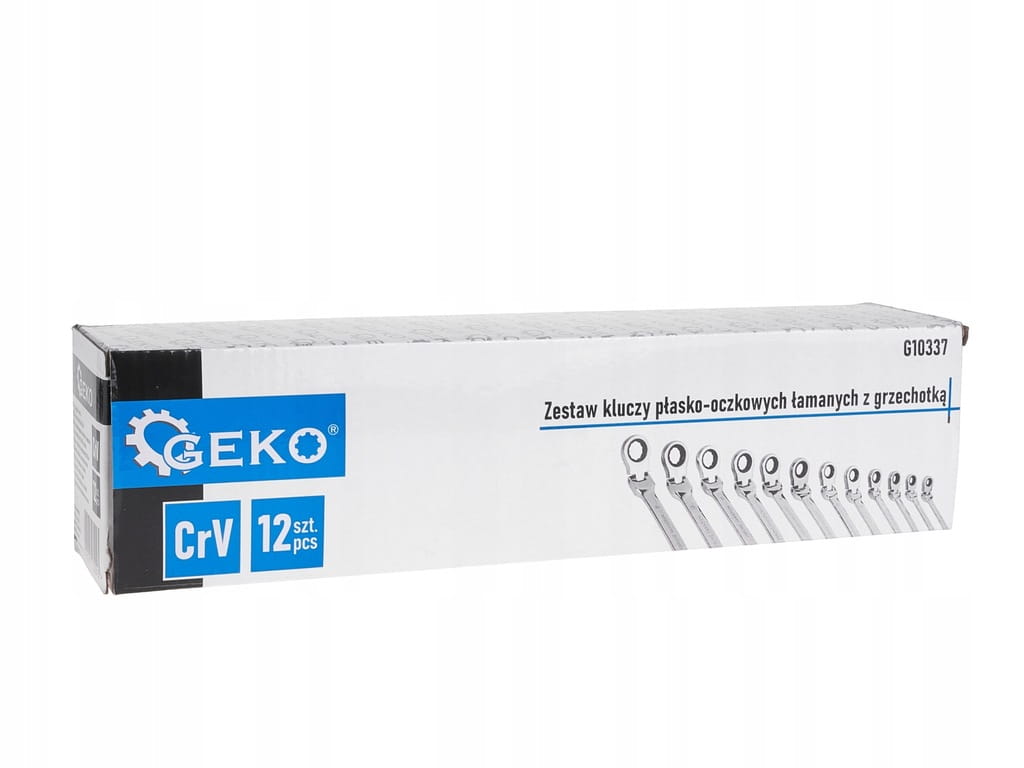 Zestaw kluczy płasko-oczkowych Geko G10337