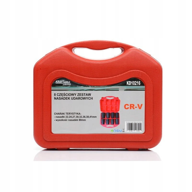 8 CZĘŚCIOWY ZESTAW NASADEK UDAROWYCH Kraft&Dele kd10216