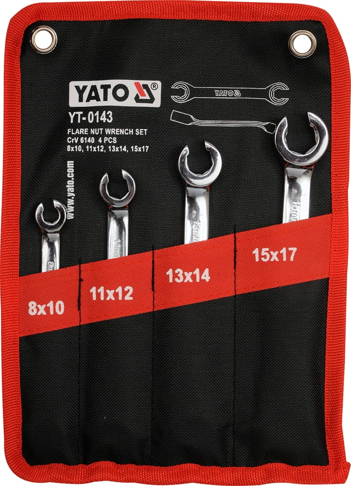 Klucze oczkowe półotwarte płaskie Yato YT-0143