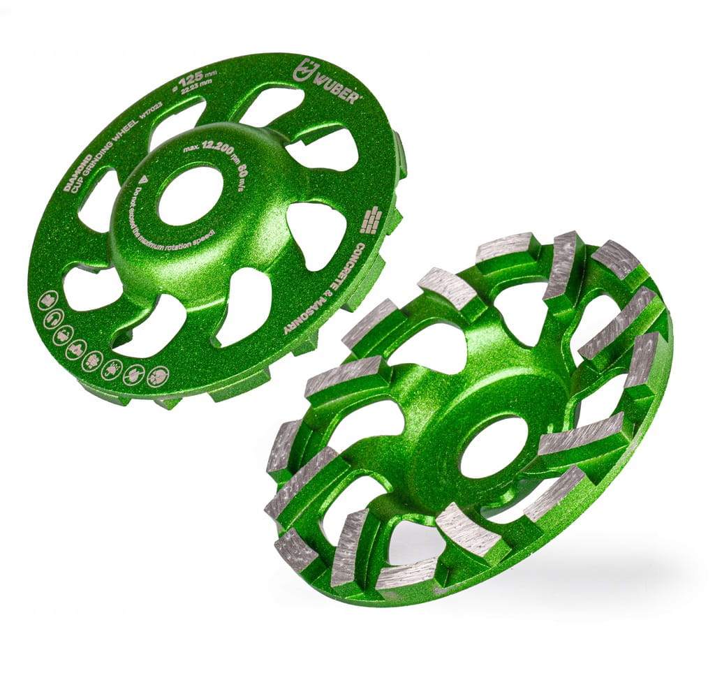 DIAMENTOWA TARCZA GARNKOWA DO SZLIFOWANIA BETONU 125MM SEGMENTOWA WUBER