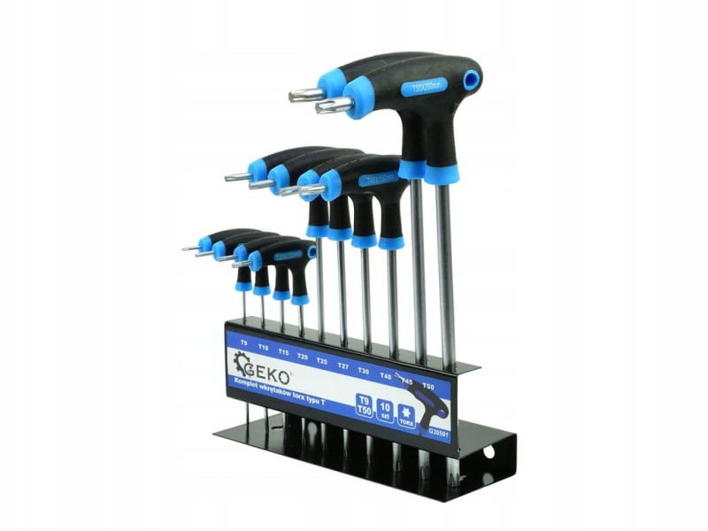Wkrętaki torx Geko G30591 T9-T50 10 szt.