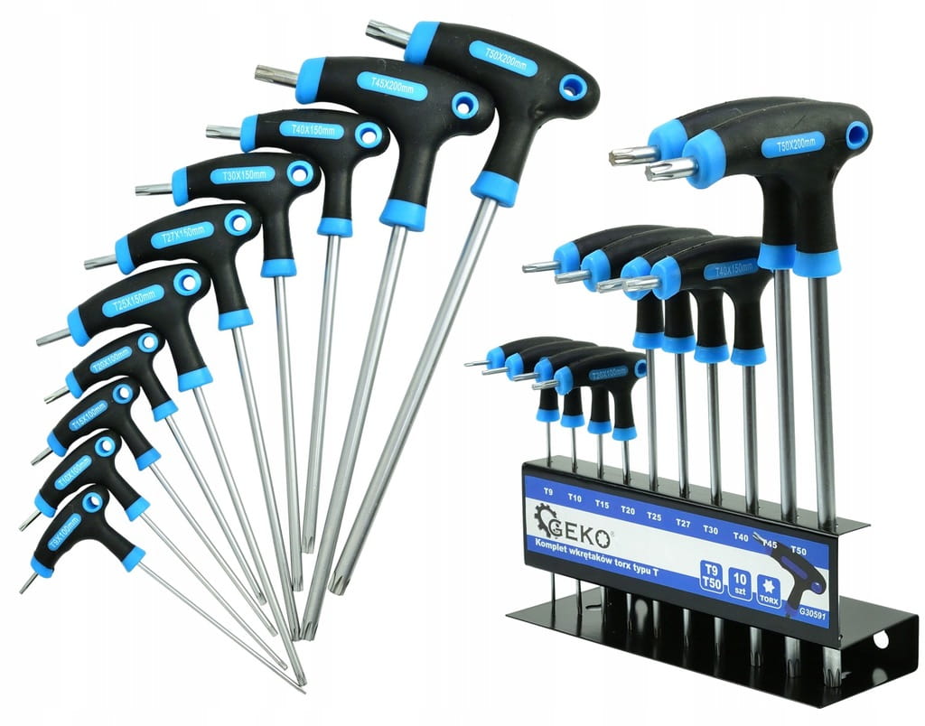Wkrętaki torx Geko G30591 T9-T50 10 szt.