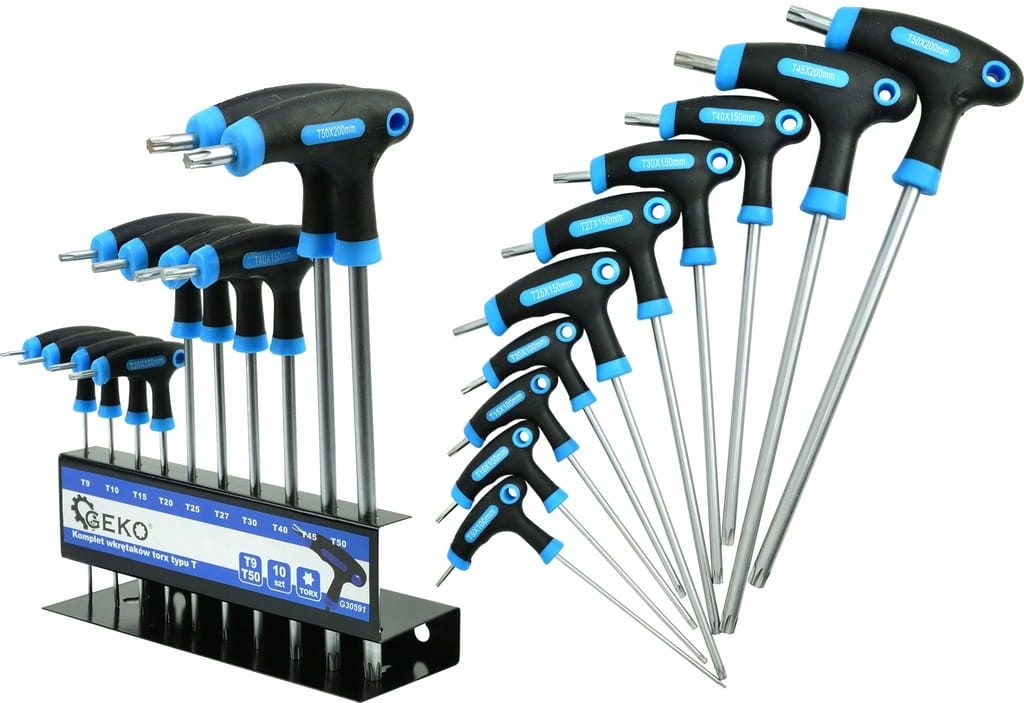 Wkrętaki torx Geko G30591 T9-T50 10 szt.