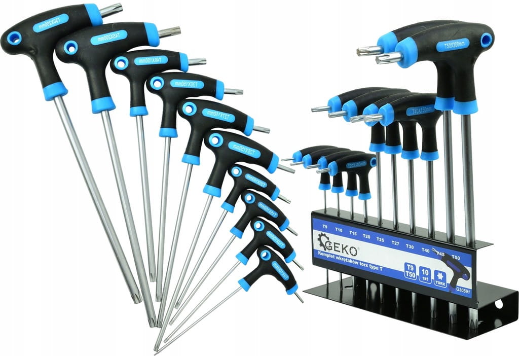 Wkrętaki torx Geko G30591 T9-T50 10 szt.