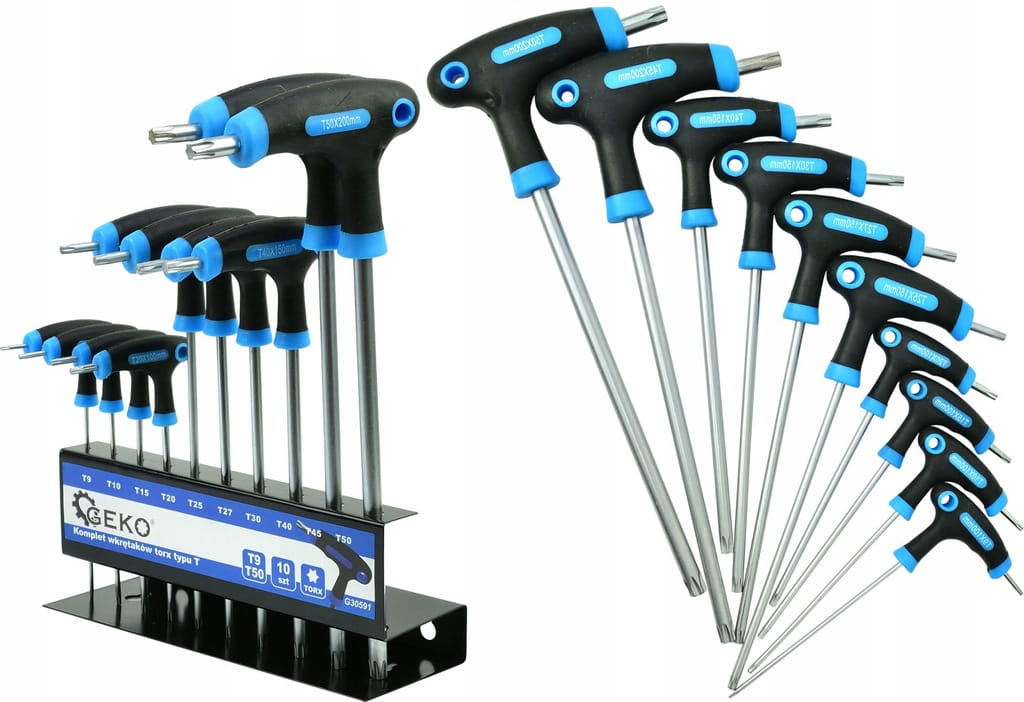 Wkrętaki torx Geko G30591 T9-T50 10 szt.