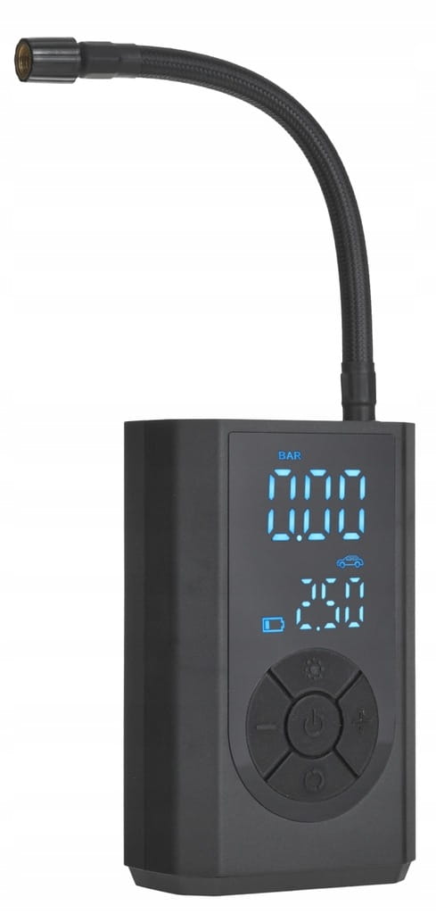 KOMPRESOR AKUMULATOROWY ROWEROWY SAMOCHODOWY LED 4000mAh 84W 150PSI GEKO
