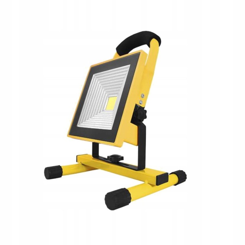 Lampa robocza halogen LED z akumulatorem 20W SLIM 12V/230V