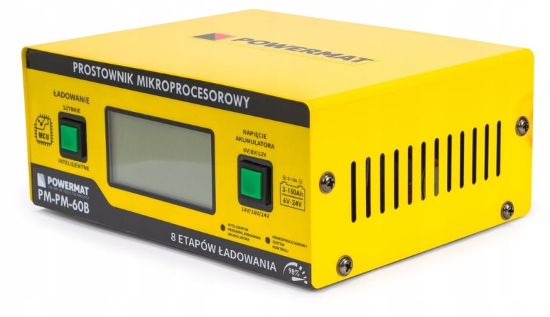 Prostownik Powermat mikroprocesorowy akumulatorowy