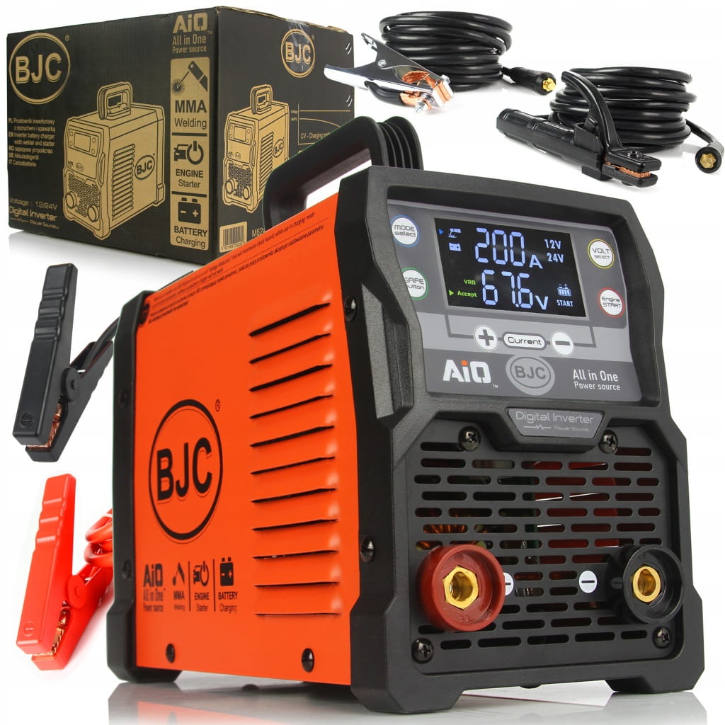 Spawarka inwertorowa BJC 200A MMA/TIG z maską, wyświetlaczem LCD