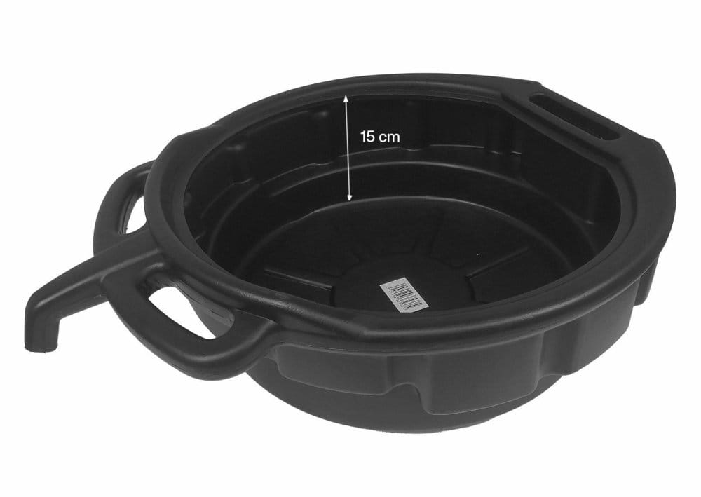 Miska do zlewania oleju SilverTools 16L z lejkiem
