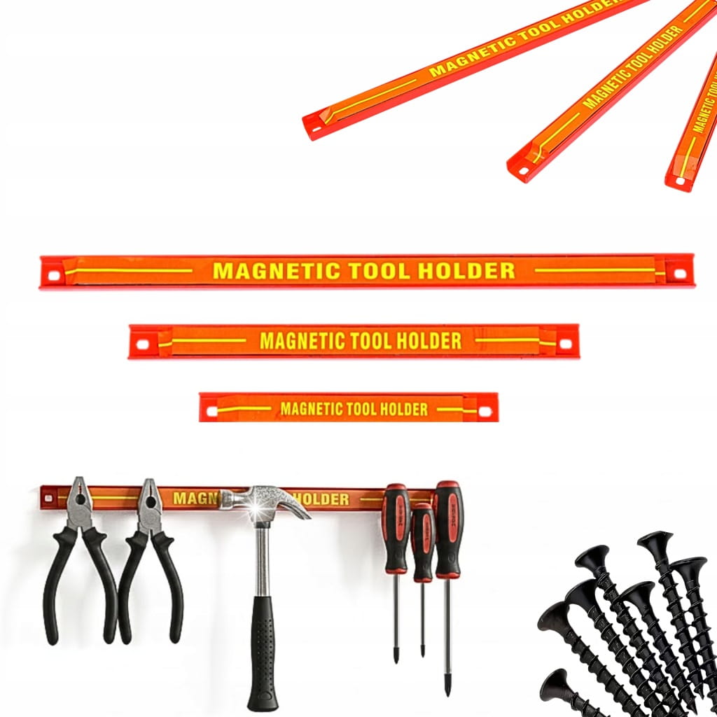Listwa Magnetyczna 3 szt 45cm 30cm 20cm Listwy Magnes Na Narzędzia Zestaw