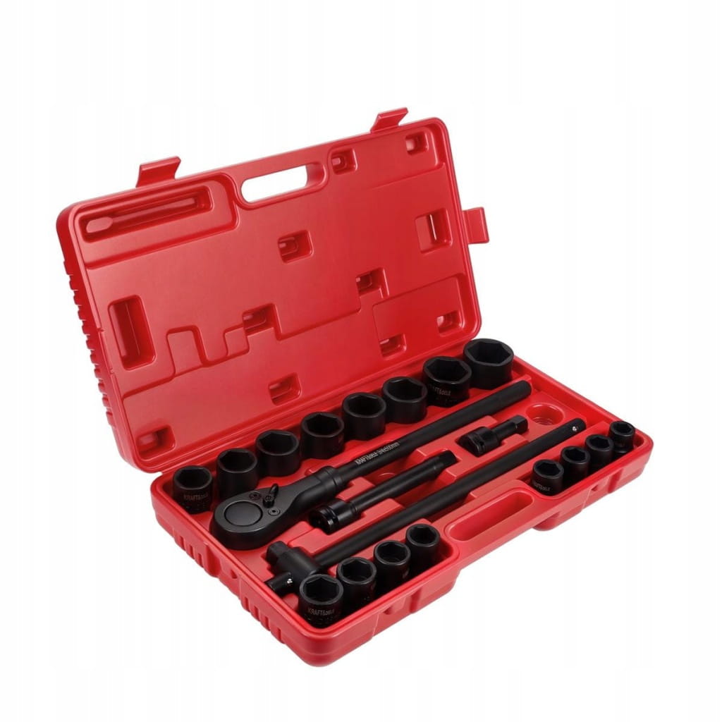 GRZECHOTKI+ PRZEDŁUŻKI+ NASADKI UDAROWE 3/4" 21szt
