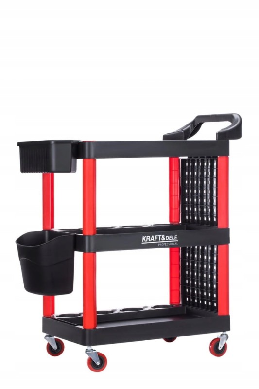 Wózek warsztatowy KD1076 Kraft&Dele 3 półki organizer narzędzi