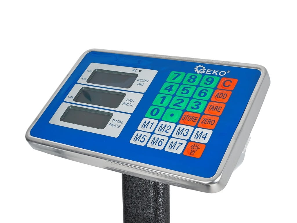 WAGA ELEKTRONICZNA MAGAZYNOWA PRZEMYSŁOWA PLATFORMOWA 150kg LCD