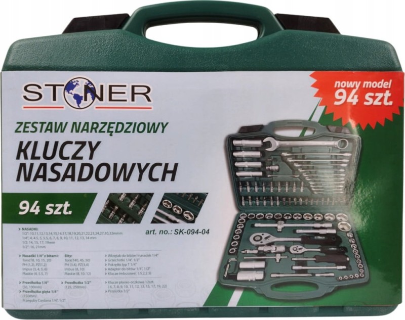Zestaw kluczy nasadowych Stoner SK-094-04