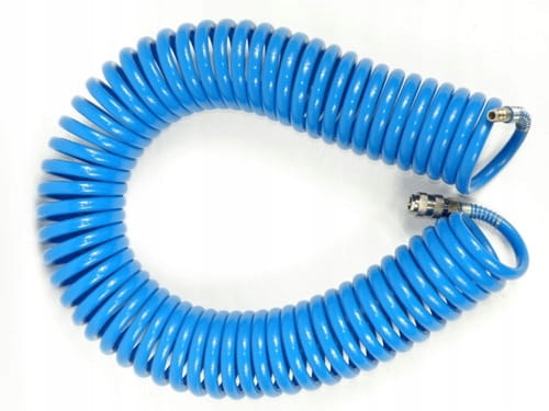 Wąż spiralny pneumatyczny SilverTools 10 m 8x12 mm niebieski