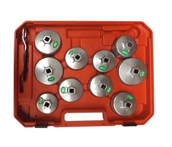Klucz nasadowy do filtrów oleju Mar-Pol 23 el. aluminium z grzechotką