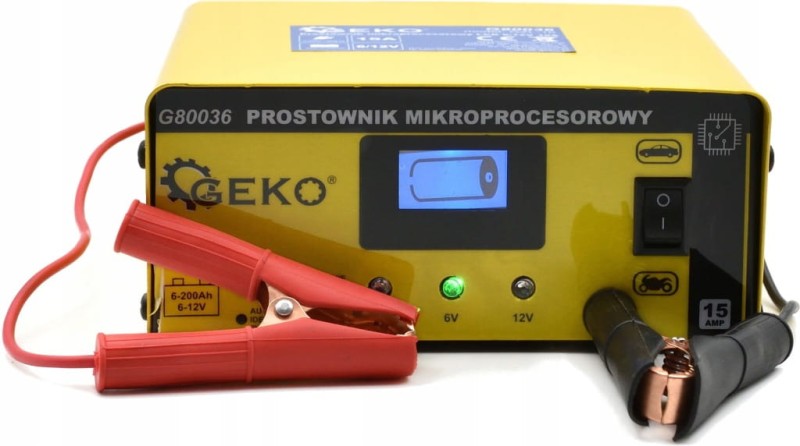 PROSTOWNIK mikroprocesorowy AKUMULATOROWY 6V 12V