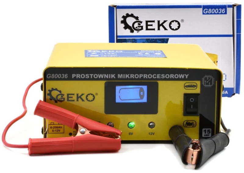 PROSTOWNIK mikroprocesorowy AKUMULATOROWY 6V 12V