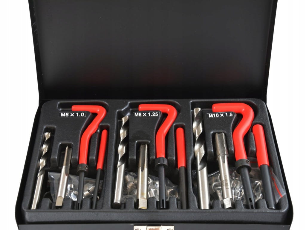 Geko Zestaw do naprawy zerwanych gwintów M6-M10 88el. G02789