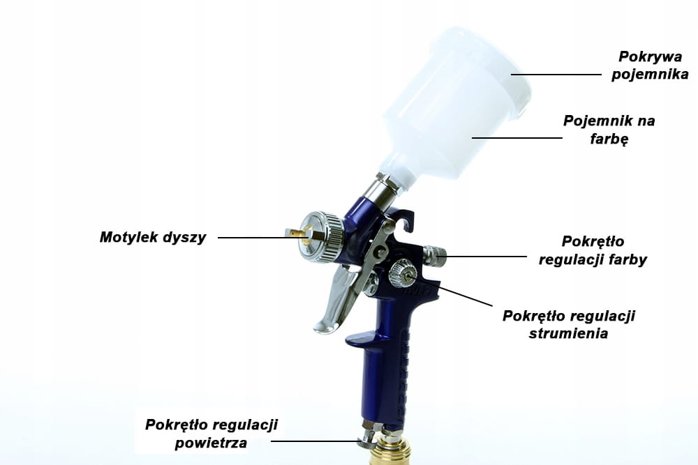 Pistolet lakierniczy malowania dysza hvlp Mar-Pol M80619
