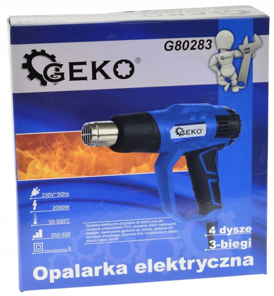 Opalarka Geko 2000 W 230 V 550 °C