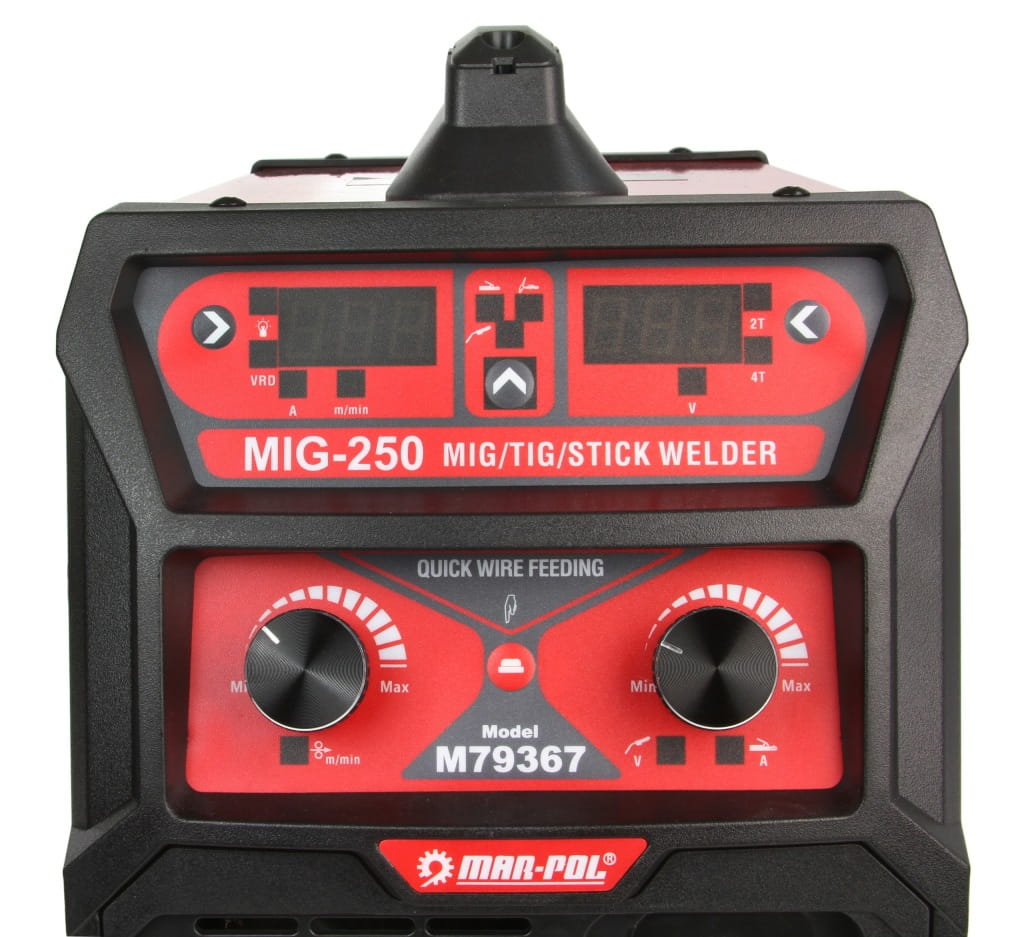 Półautomat spawalniczy MIG/MAG, MMA, TIG Mar-Pol 30-250 A 230 V