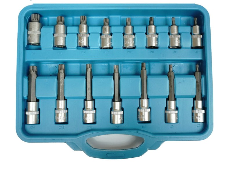 ZESTAW NASADKI SPLINE PRZEDŁUŻANE KLUCZE 1/2" 26 el