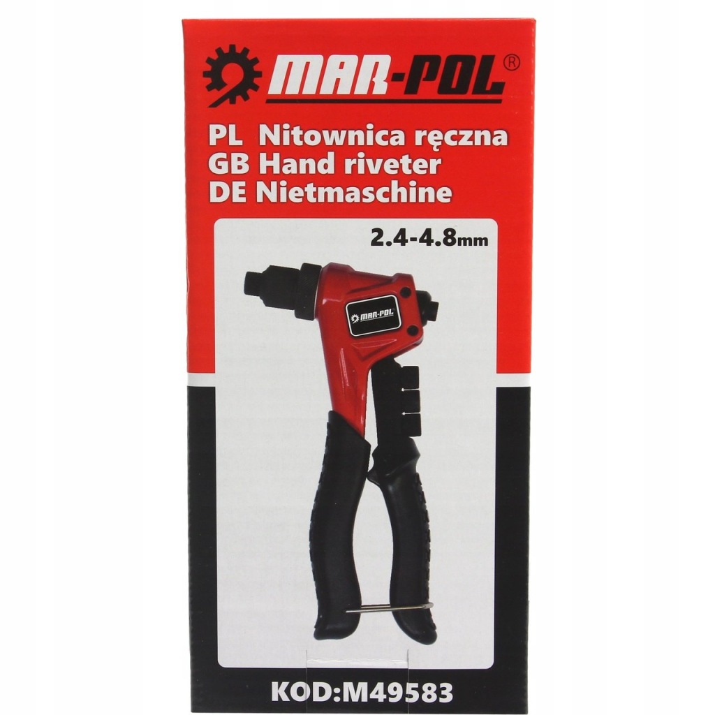 NITOWNICA RĘCZNA PROFI 2,4-4,8mm 4 KOŃCÓWKI 180mm