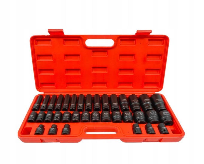 Nasadka udarowa Kraft&Dele 1/2" 6-kątna zestaw 35 szt. 8-32 mm