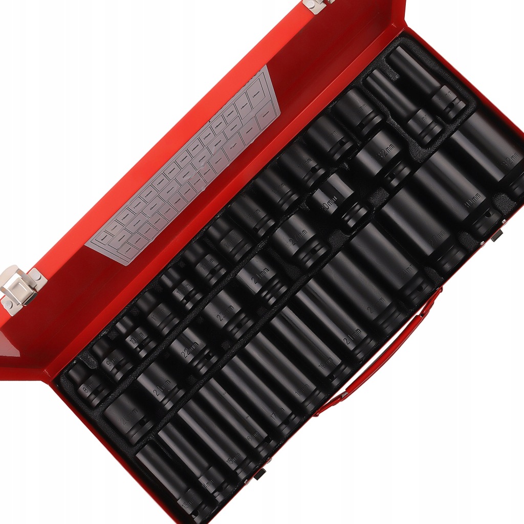 Nasadka udarowa Kraft&Dele 1/2" 6-kątna zestaw 35 szt. 8-32 mm