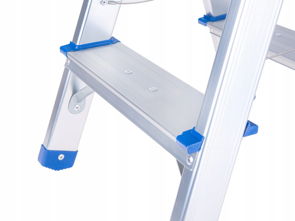 Drabina aluminiowa 2-stopniowa dwustronna 150 kg stołek Geko Profi
