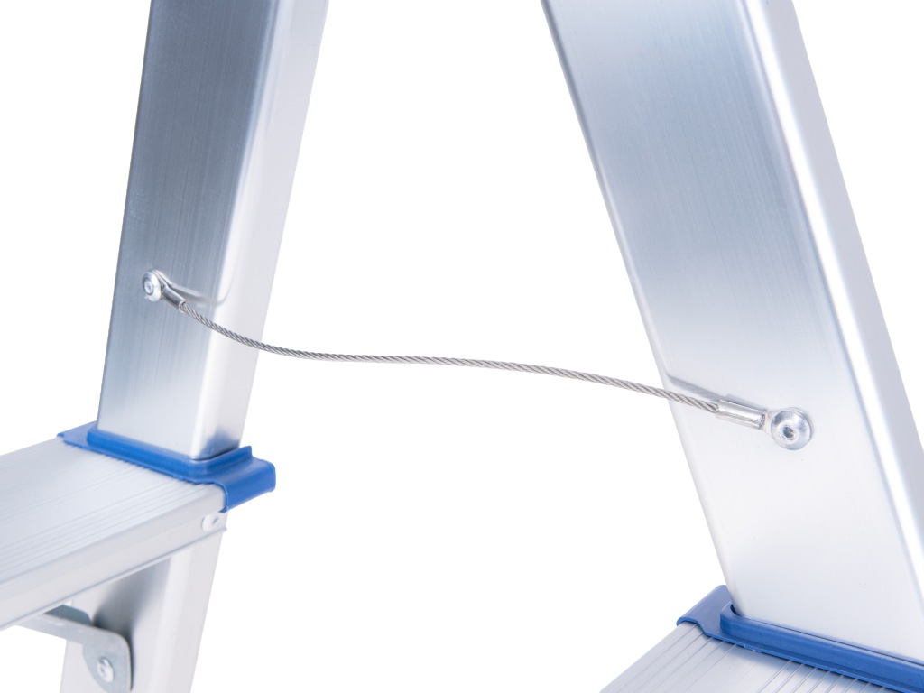 Drabina aluminiowa 2-stopniowa dwustronna 150 kg stołek Geko Profi