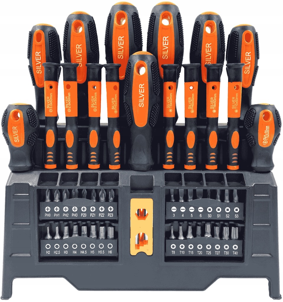 Zestaw wkrętaków z bitami SilverTools S11590