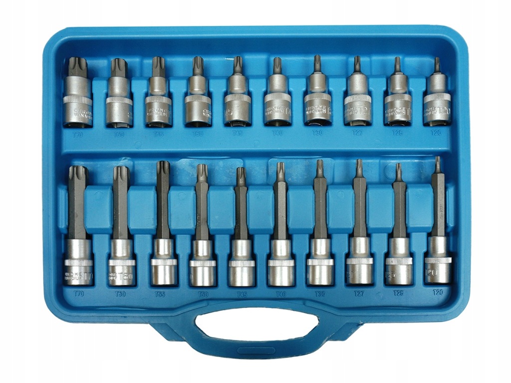 ZESTAW NASADKI SPLINE PRZEDŁUŻANE KLUCZE 1/2" 32 el