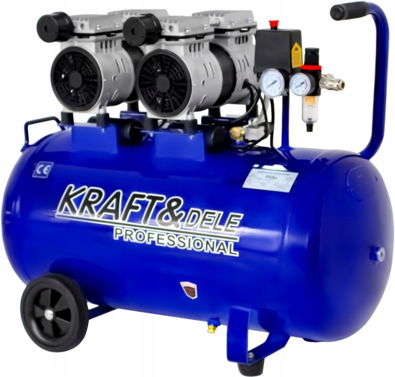 KOMPRESOR BEZOLEJOWY 100L 3000W 582L/min 8 BAR SOLIDNY MOCNY MOBILNY KD4053