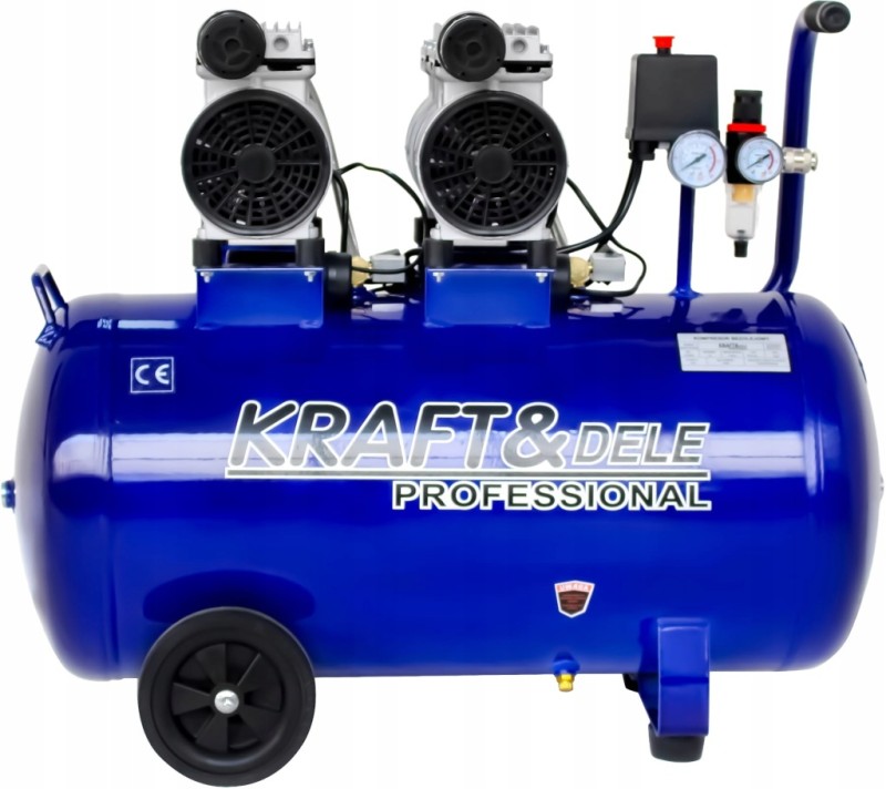 KOMPRESOR BEZOLEJOWY 100L 3000W 582L/min 8 BAR SOLIDNY MOCNY MOBILNY KD4053