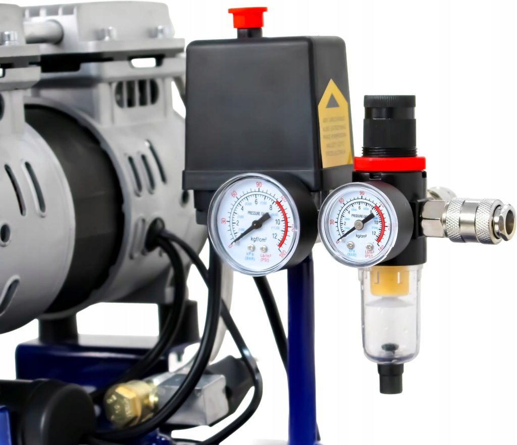 KOMPRESOR BEZOLEJOWY 100L 3000W 582L/min 8 BAR SOLIDNY MOCNY MOBILNY KD4053