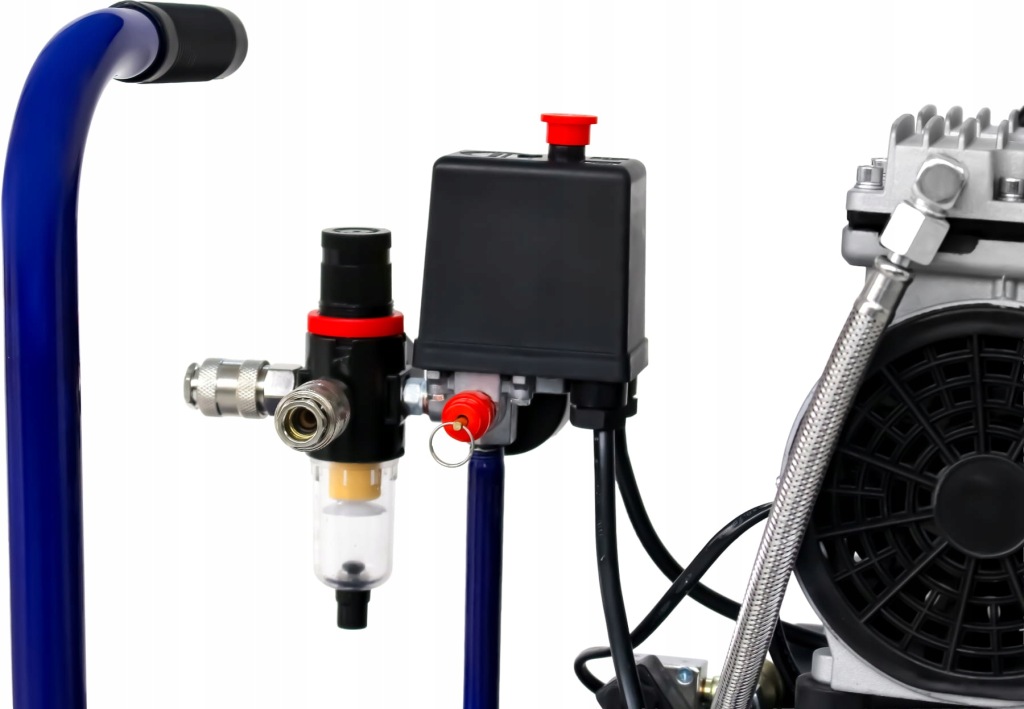 KOMPRESOR BEZOLEJOWY 100L 3000W 582L/min 8 BAR SOLIDNY MOCNY MOBILNY KD4053