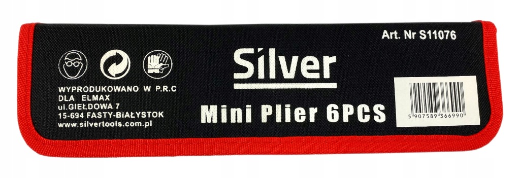 Szczypce kombinerki mini zestaw 6 szt. precyzyjne 125 mm Silver